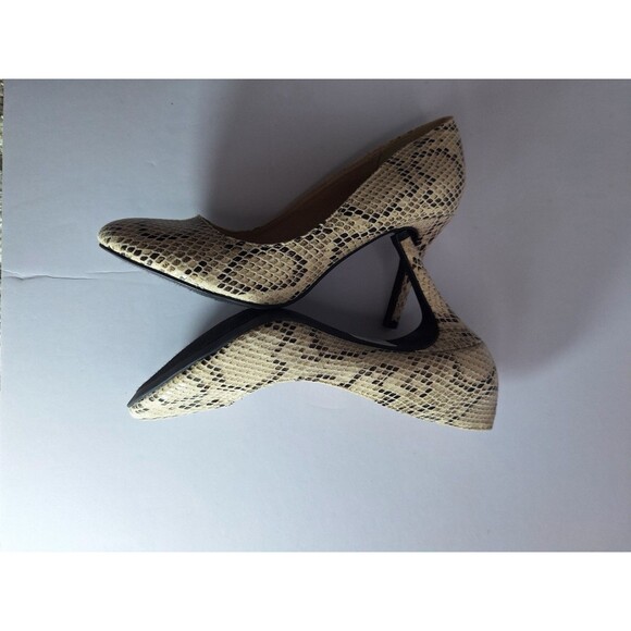Women's Snake Print Stiletto Heels Pumps Sz 7 Mob Wife Career Office Business - Picture 8 of 9